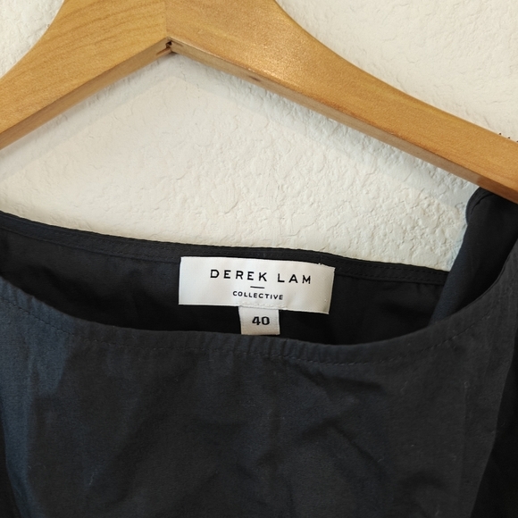 Derek Lam Collective Dua Puff-Sleeve Smocked Cotton Mini Dress Size 4 Women's - Picture 9 of 15